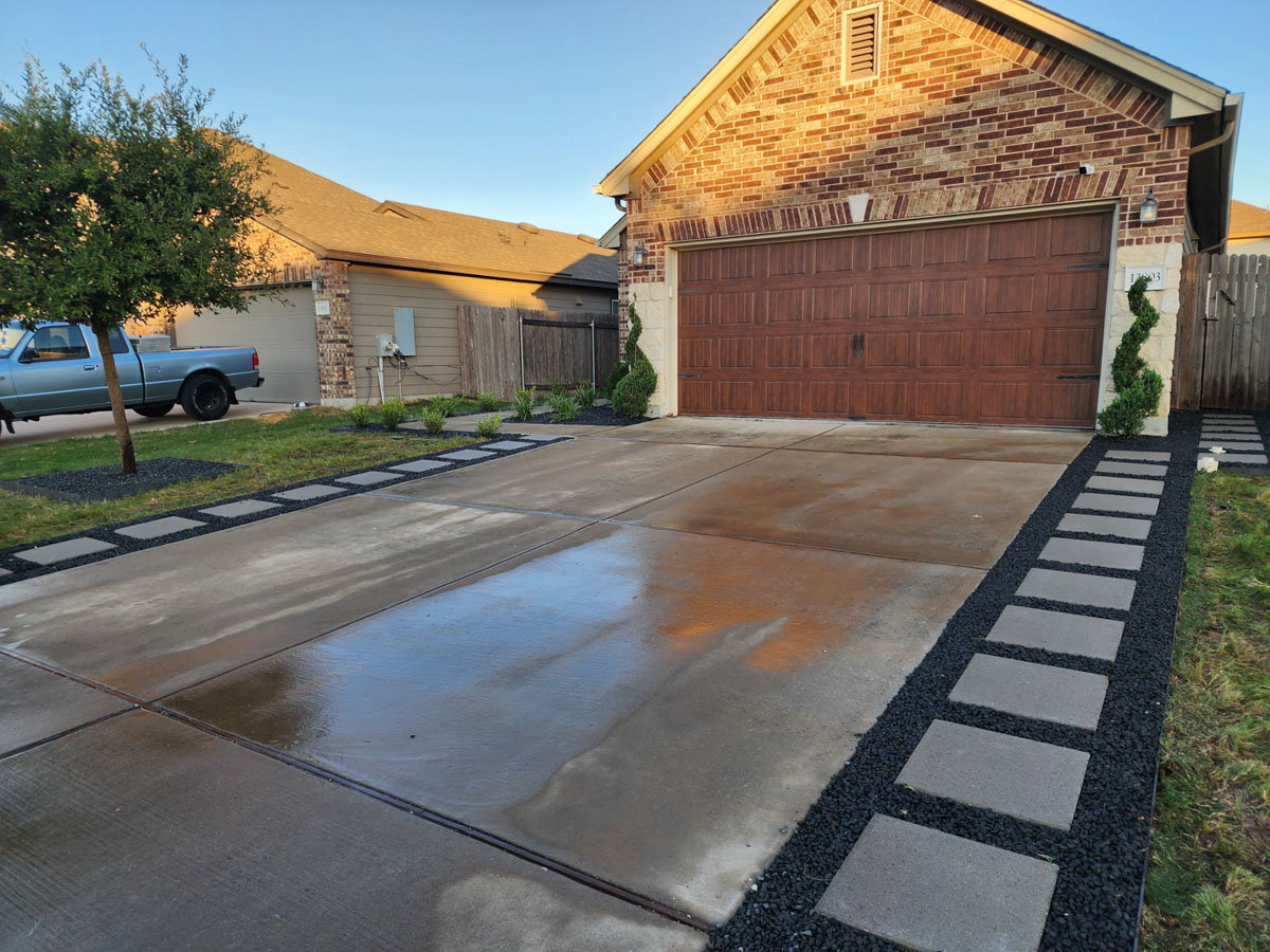 custom residential driveway